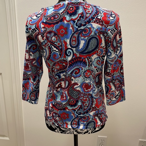 Talbots PS 3/4 sleeve t-shirt with boat neck - Picture 2 of 4